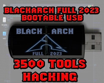 BlackArch 2023 USB - Ethical Hacker's Portable OS - 32GB