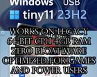 Windows Tiny11 USB - Fully Working and Secure Windows 11 for Older Computers USA