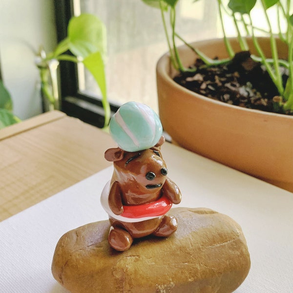 Polymer Clay charms - Capybara Poolside| Spring Collection