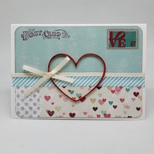 Biglietto d'auguri artigianale Love Post