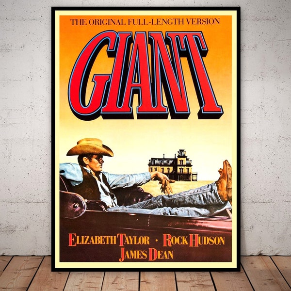 Giant - James Dean - Movie Poster - Digital Download - Printable Art