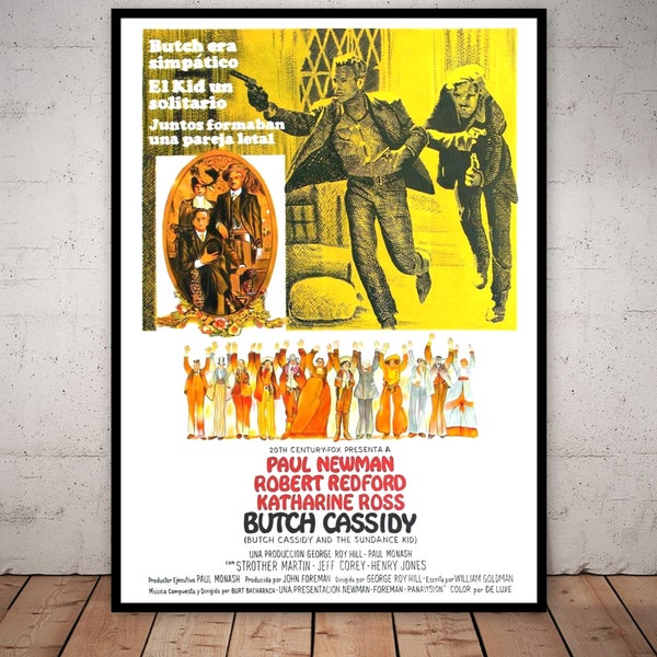 Butch Cassidy and the Sundance Kid - Movie Classic - Poster - Digital Download - Printable Art
