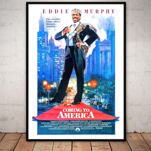 Coming to America - Eddie Murphy - Cult Classic - 1988 - Movie Poster