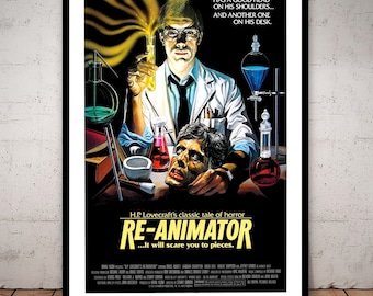 Re-Animator - Retro Horror Movie - Poster - Digital Download