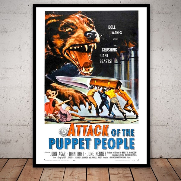 Attack of the Puppet People - Vintage Horror - Póster de película - Descarga digital