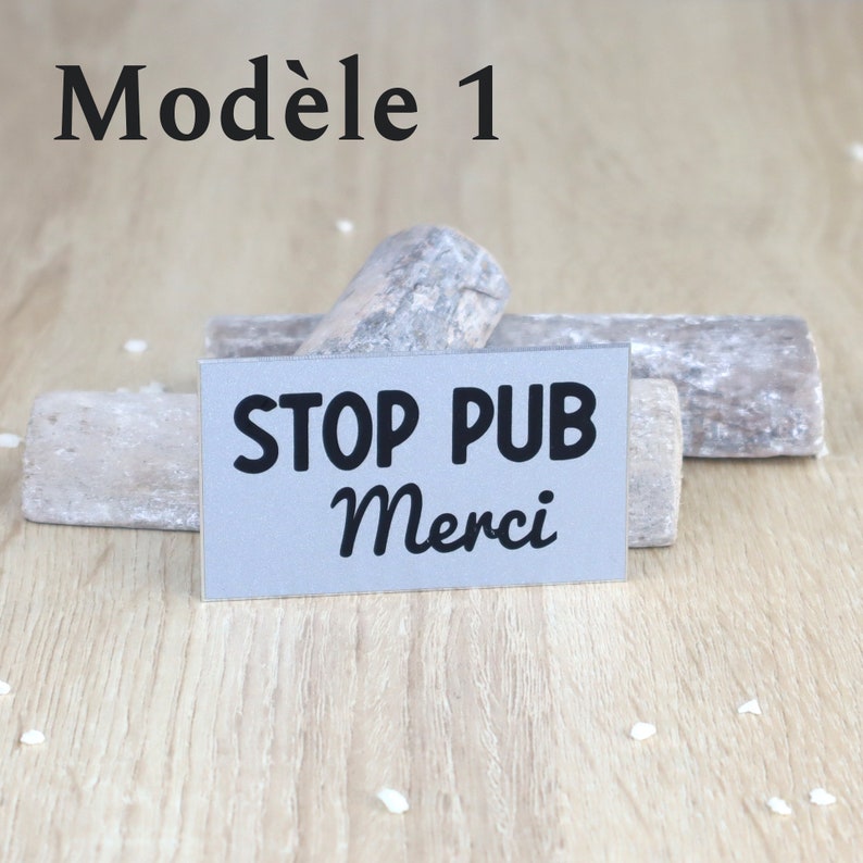 Modèle 1 plaque stop pub