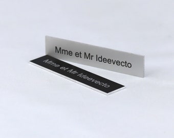 Aluminum plaque 70x15mm, letterbox plaque funeral urn plaque nameplate door plaque