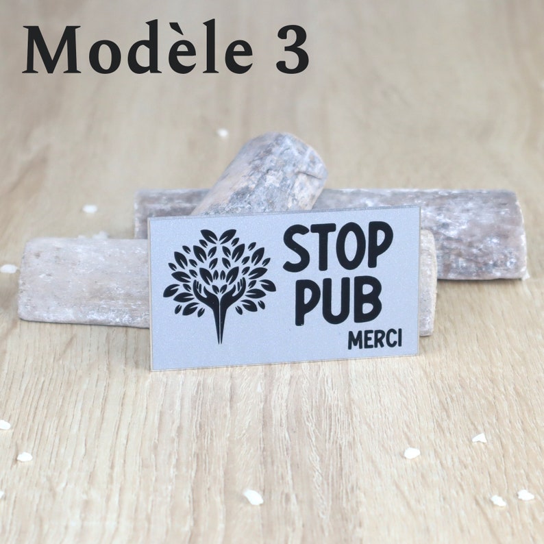 Modèle 3 plaque stop pub