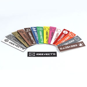 Différents coloris disponibles pour les plaques