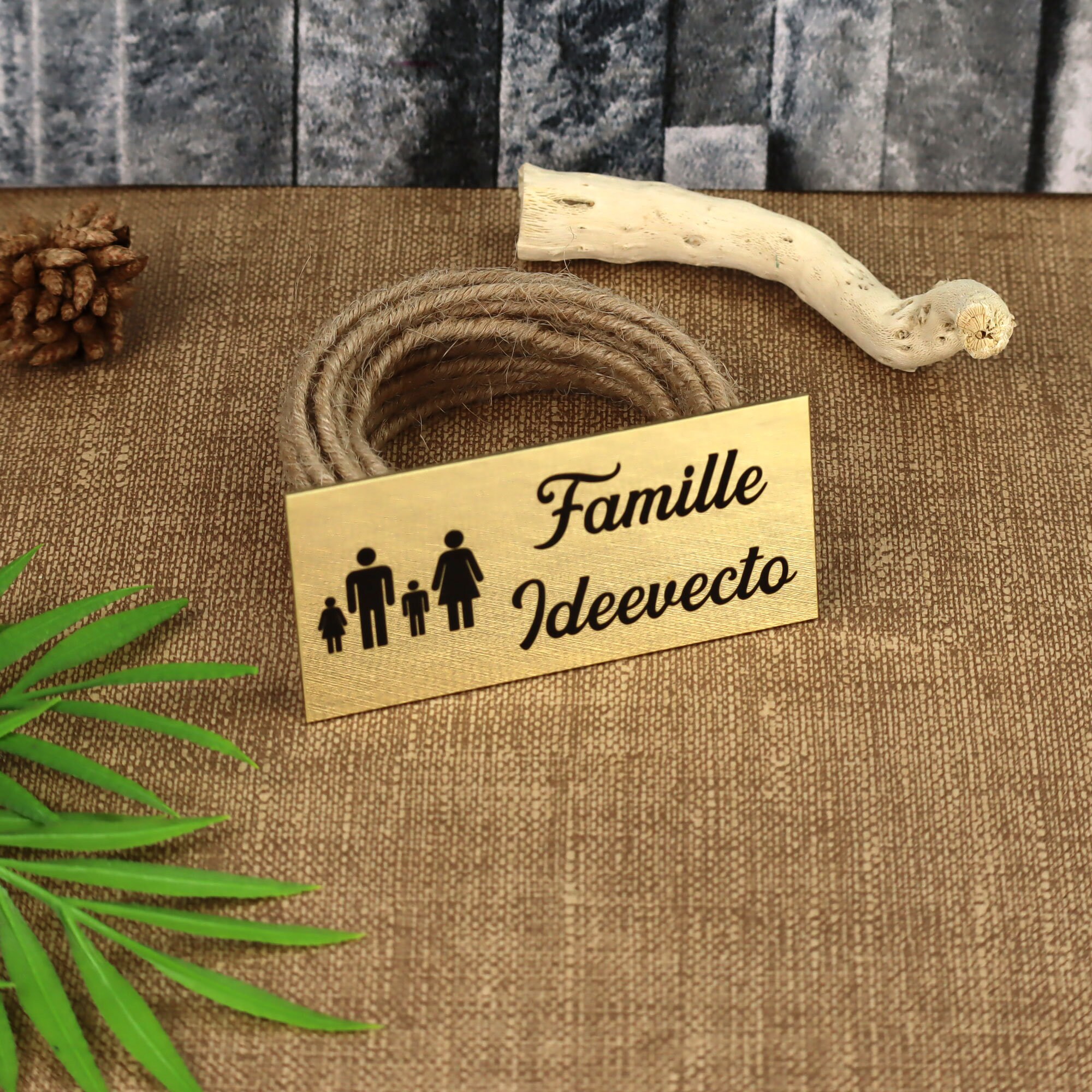 Façade boite aux lettres RIV en laiton massif vintage - Bricolage