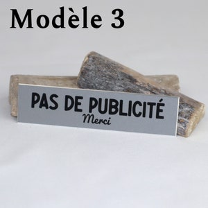 Modèle 3 Plaque Stop Pub