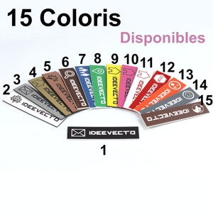 15 coloris disponibles pour les plaques de boite aux lettres