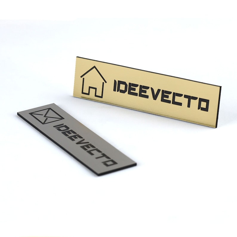 Plaque boites aux lettres dimensions 100x25mm