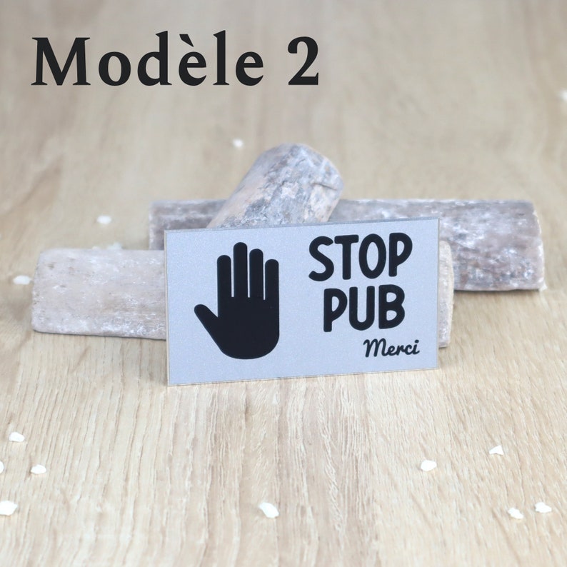 Modèle 2 plaque stop pub