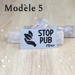 Modèle 5 plaque stop pub