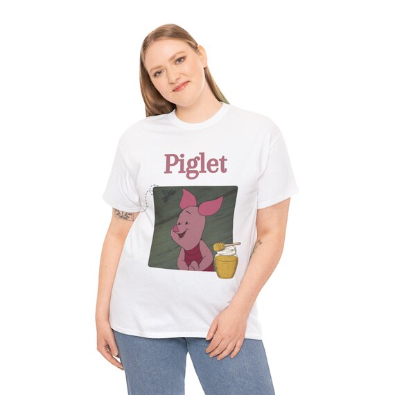 ピグレットTシャツ、くまのプーさん漫画グラフィックTシャツ - Etsy 日本