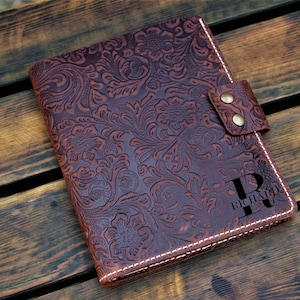 Personalized Leather Padfolio, Business Portfolio, Leather Planner, Padfolio for Women, Gift for Her, Valentine's Day Gift
