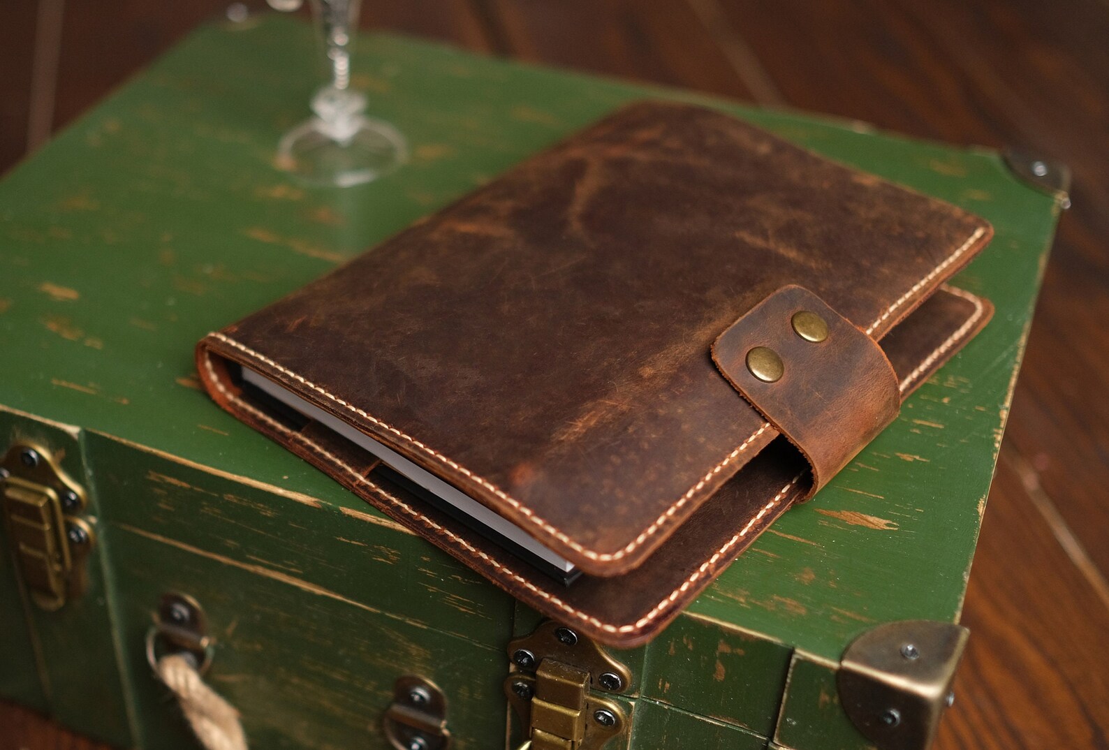 Personalized Leather Padfolio Business Portfolio Leather Etsy