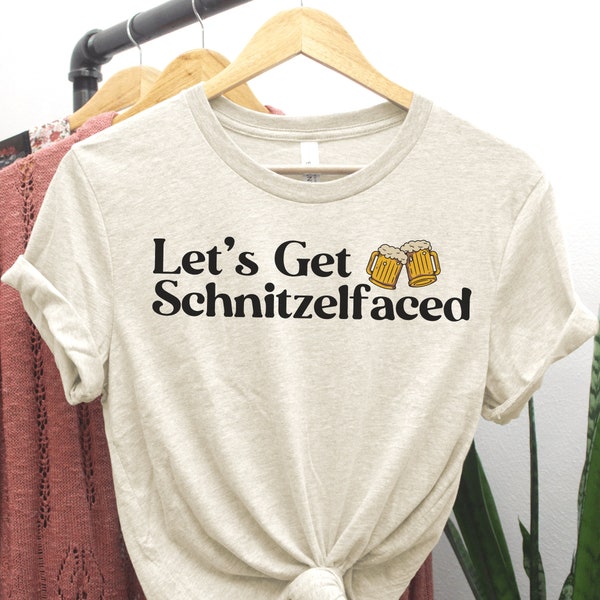 Oktoberfest Shirt, Lets Get Schnitzelfaced Shirt, Funny Oktoberfest Shirt, German Beer Festival Shirt, Wurst fest shirt, Prost Yall