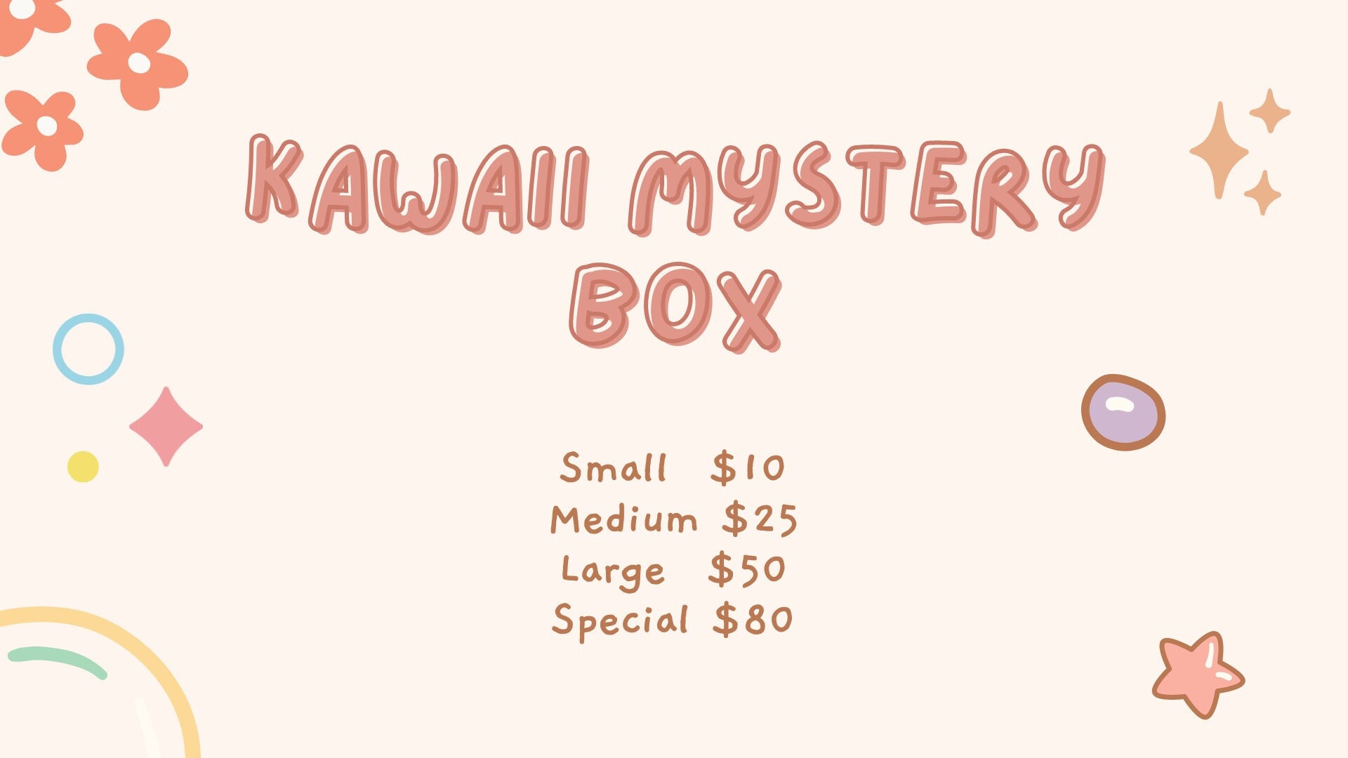 Kawaii Mystery Box Lucky Bags Gift Bags Etsy