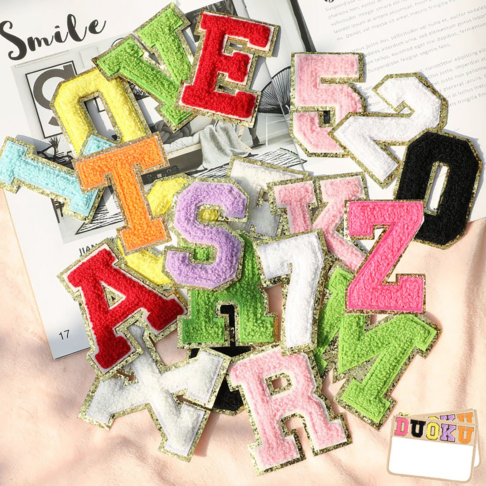 Iron on Letter Patch Chenille Letter Patch Custom Name Patch Etsy