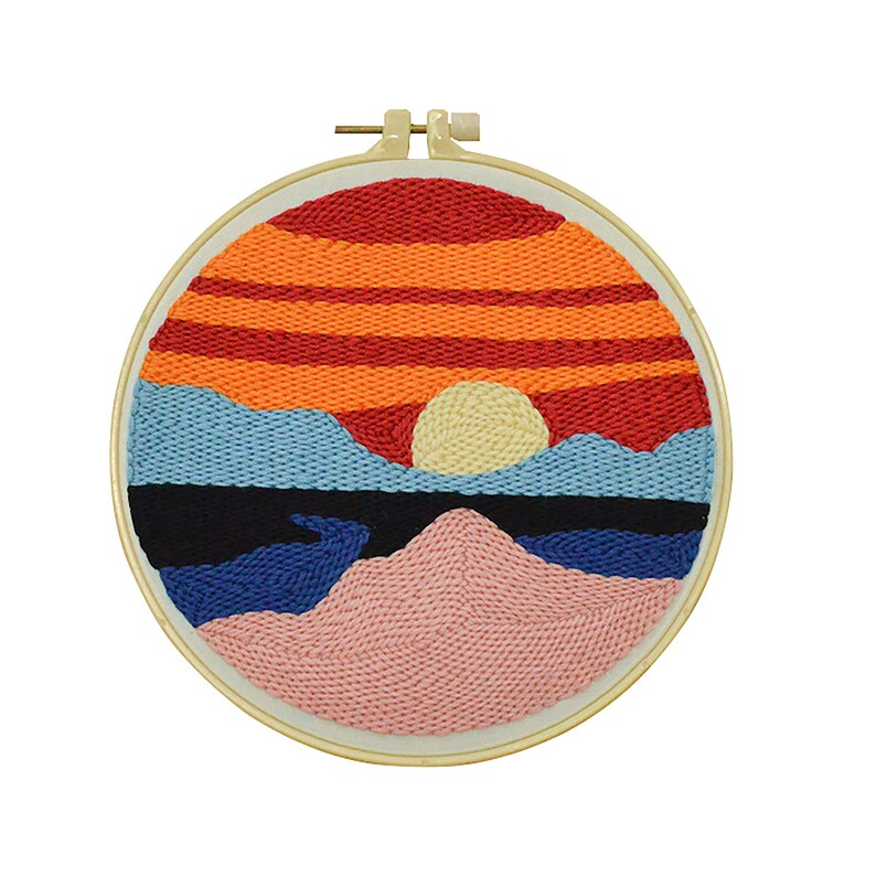 Punch Needle Kits Beginner Punch Needle Embroidery Starter Etsy