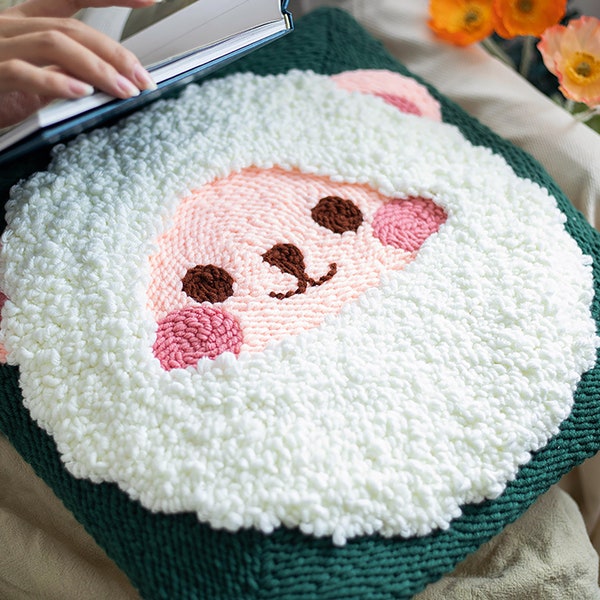 Punch Needle Dog Etsy