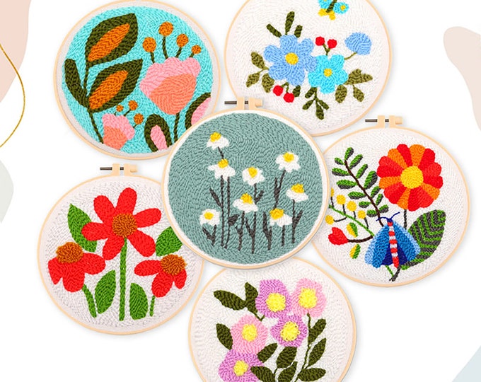 Beginner's Guide to Punch Needle Embroidery, Instruction PDF With