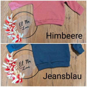 Pullover aus Waffeljersey für Babys und Kinder in verschiedenen Farben image 7