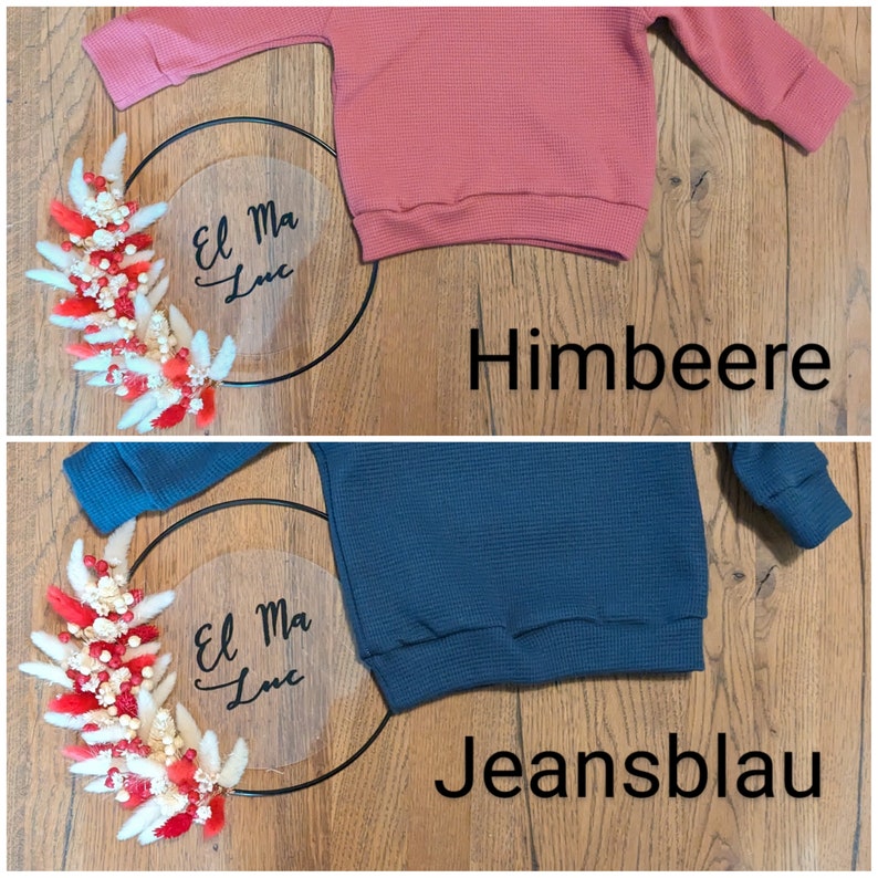 Pullover aus Waffeljersey für Babys und Kinder in verschiedenen Farben image 7