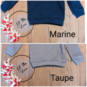 Pullover aus Waffeljersey für Babys und Kinder in verschiedenen Farben image 4