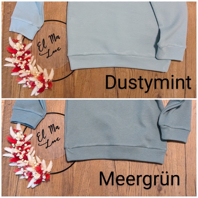 Pullover aus Waffeljersey für Babys und Kinder in verschiedenen Farben image 8