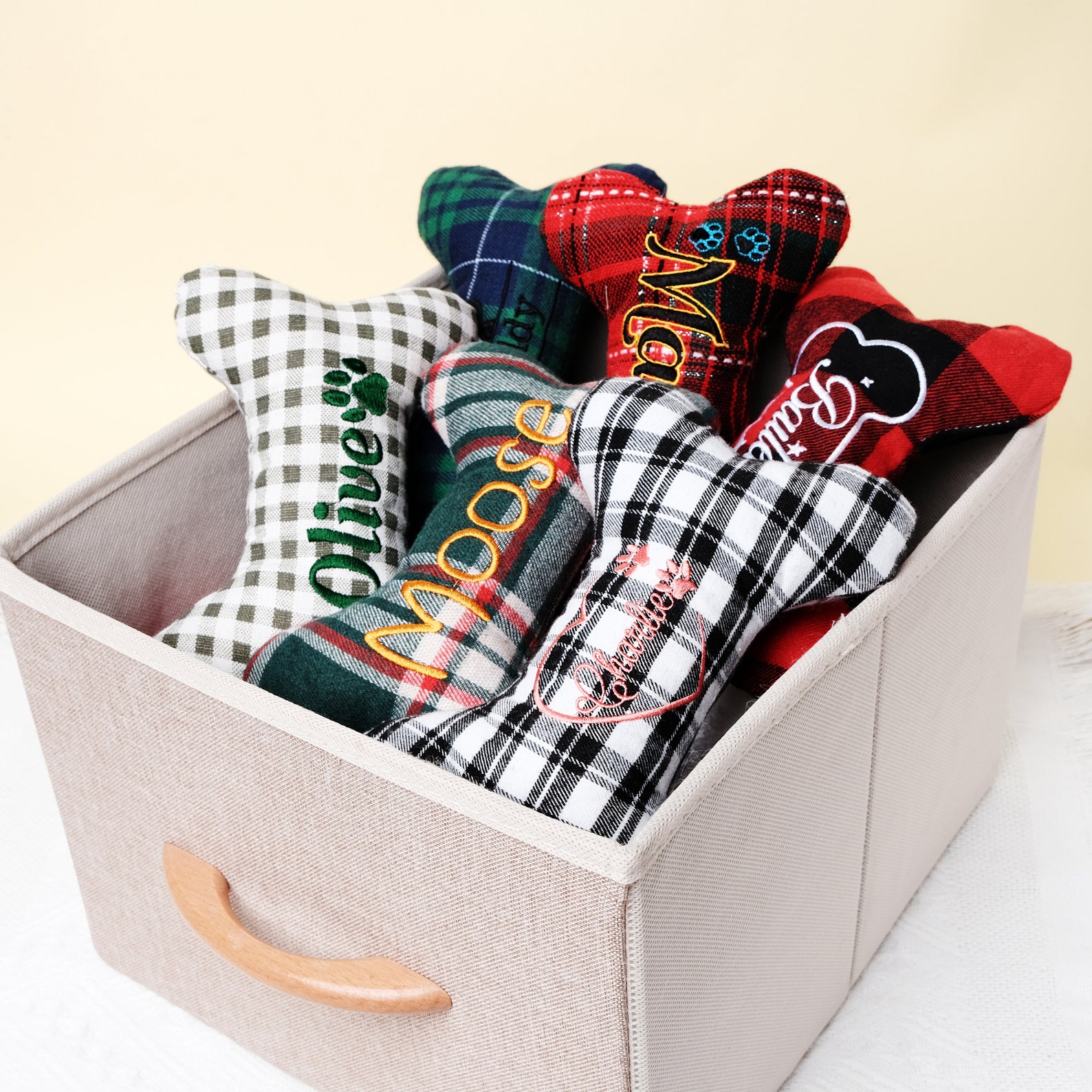 Custom Dog Toy Embroidery Puppy Toy Handmade Dog Toy Cotton Etsy