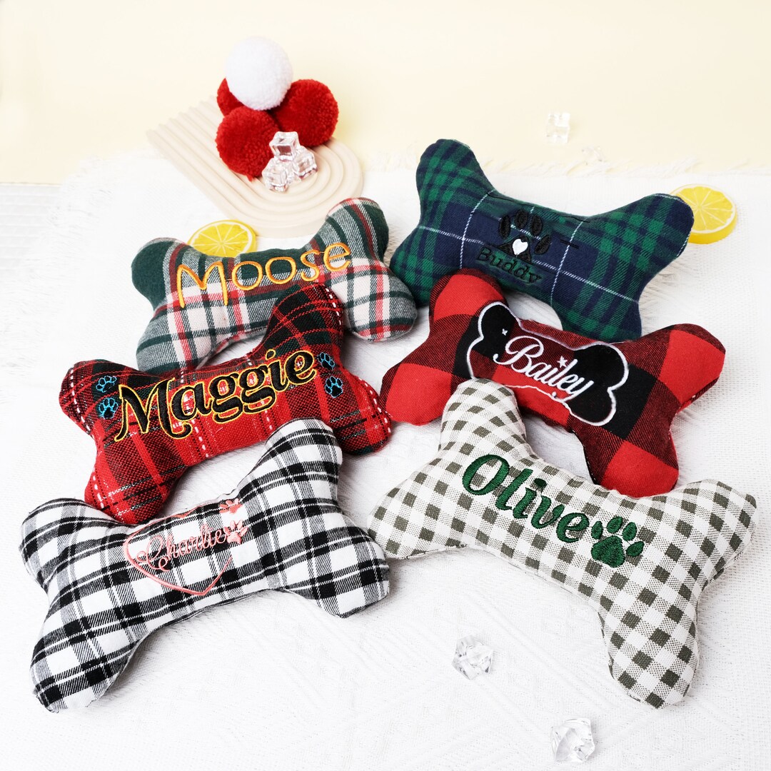 Custom Dog Toy Embroidery Puppy Toy Handmade Dog Toy Cotton Etsy