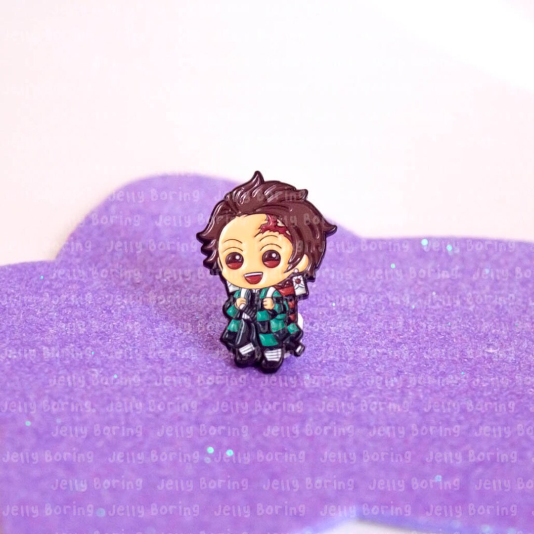 Tanjiro Kamado Pins / Demon Slayer Pins / Manga Shonen Brooch Etsy