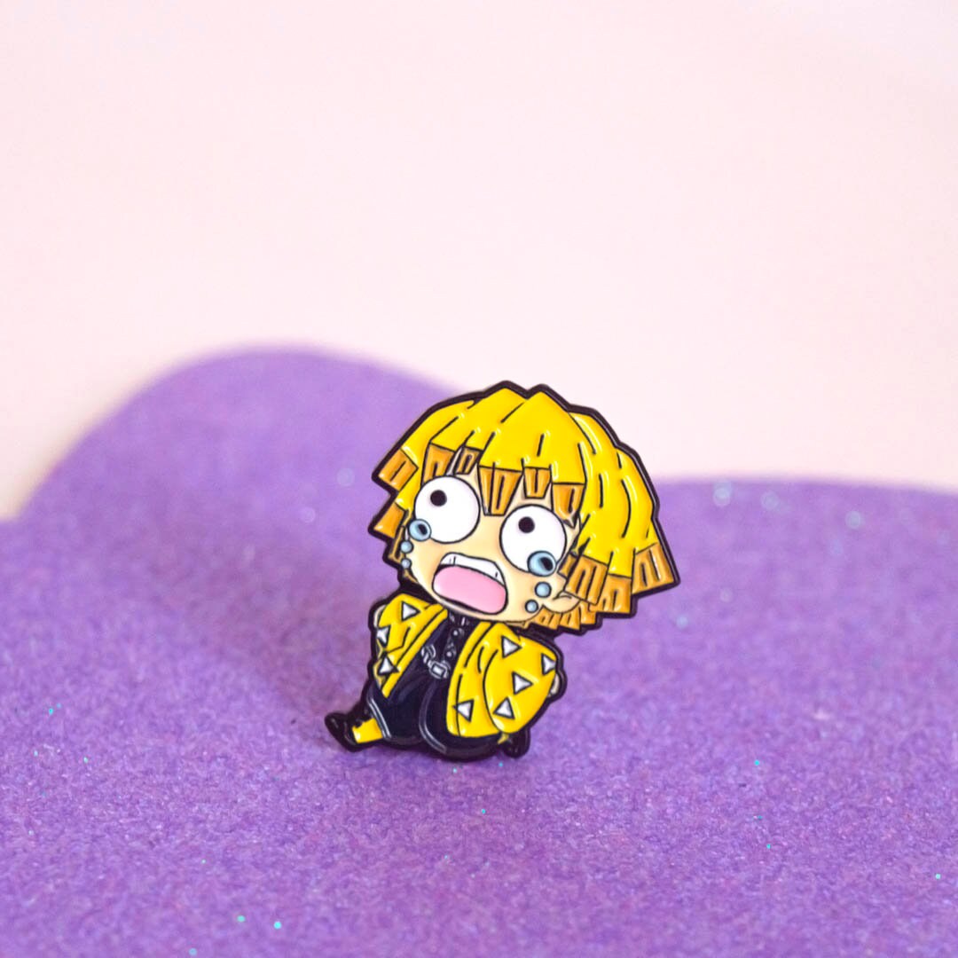 Zenitsu Agatsuma Pin / Demon Slayer Pin / Animated Pin / Manga Etsy