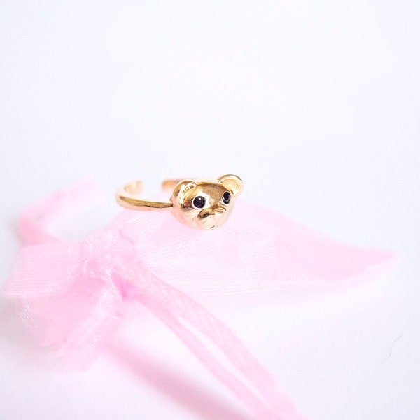 Bague Ourson / Bague petit ours / Bague Harajuku / Bague Kawaii