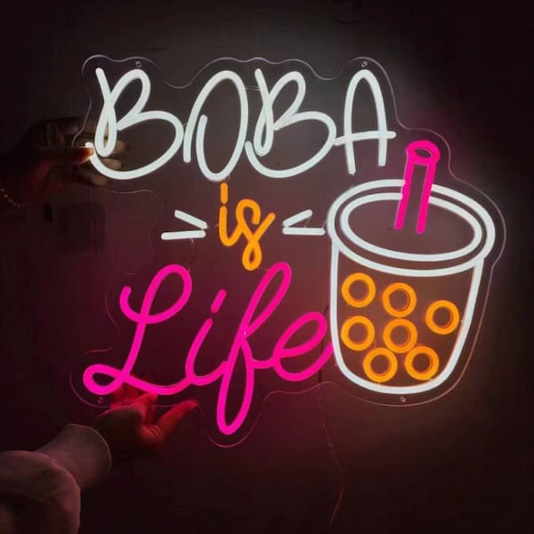 Boba Shop Neon Light - Etsy