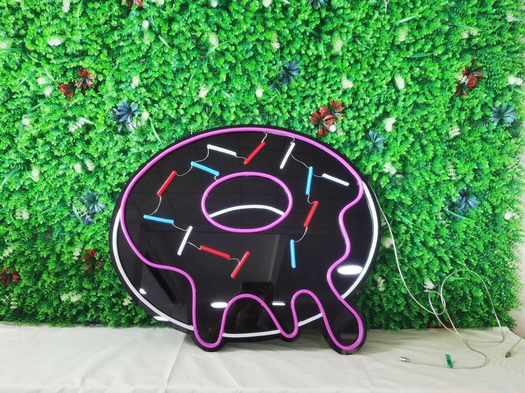 Custom Donut LED Neon Sign: Cafe & Bedroom Wall Decor - Etsy