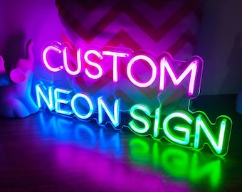 Custom LED Neon Sign: Personalized Name, Business Logo, Wall Decor