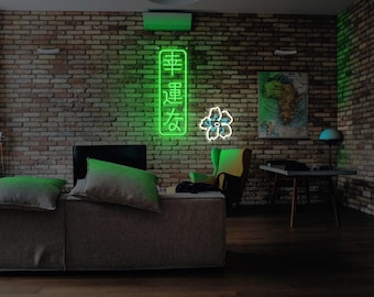 Benutzerdefinierte japanische Kanji LED-Neonzeichen: personifizierte Hochzeit & Wohndekor