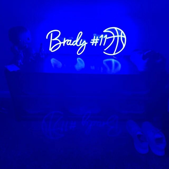 Red Basketball Sign Custom Basketball LED Neon Sign: Personalized Sports Decor - Etsy