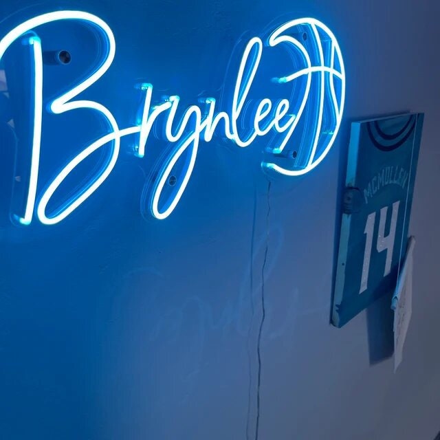 Led Basketball. Sign Custom Basketball LED Neon Sign: Personalized Sports Decor - Etsy