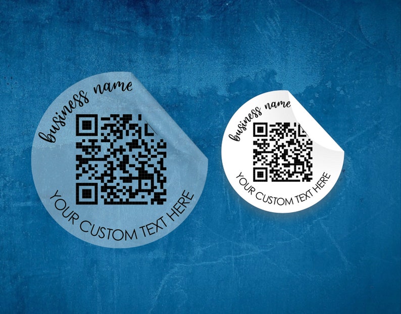 Custom QR Code Stickers for Small Business Packaging and Etsy