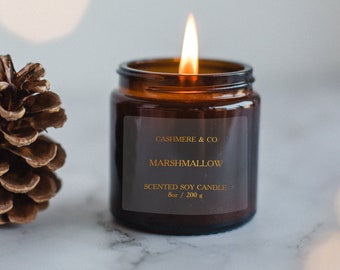 Custom Candle Labels: Minimalist Gold Foil Stickers, Personalized Branding