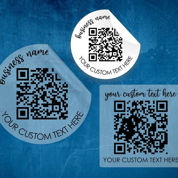 Custom QR Code Stickers for small business packaging and shipping, Personalized Qr Code Business Labels, Small Business Sticker