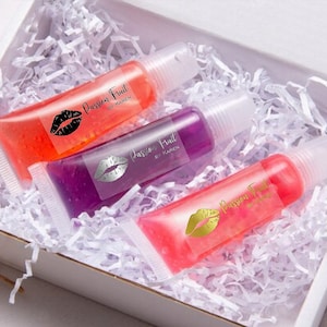 Lip Gloss Sticker Label, Lip Gloss Tube Label Sticker, Lip Balm Label, Personalized Chapstick label, Lip Gloss Label, Cosmetic Package Label