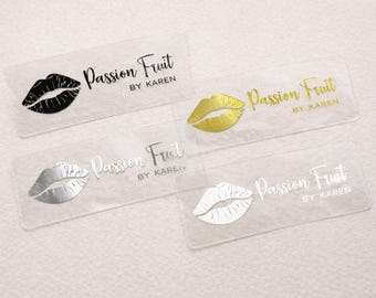 Personalized Lip Gloss Label: Waterproof Cosmetic Package Sticker