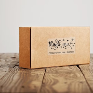Thank You Stickers: Gold Foil Business Branding Labels