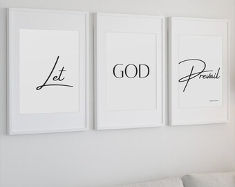 Let God Prevail PRINATABLE Wandkunst-Bundle.